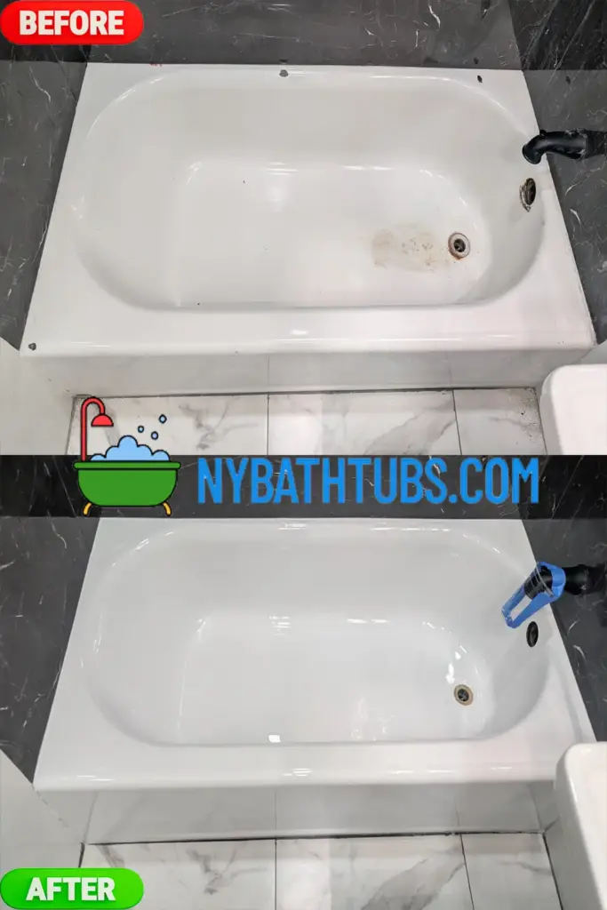 Bathtub refinishing cost NYC pricing table