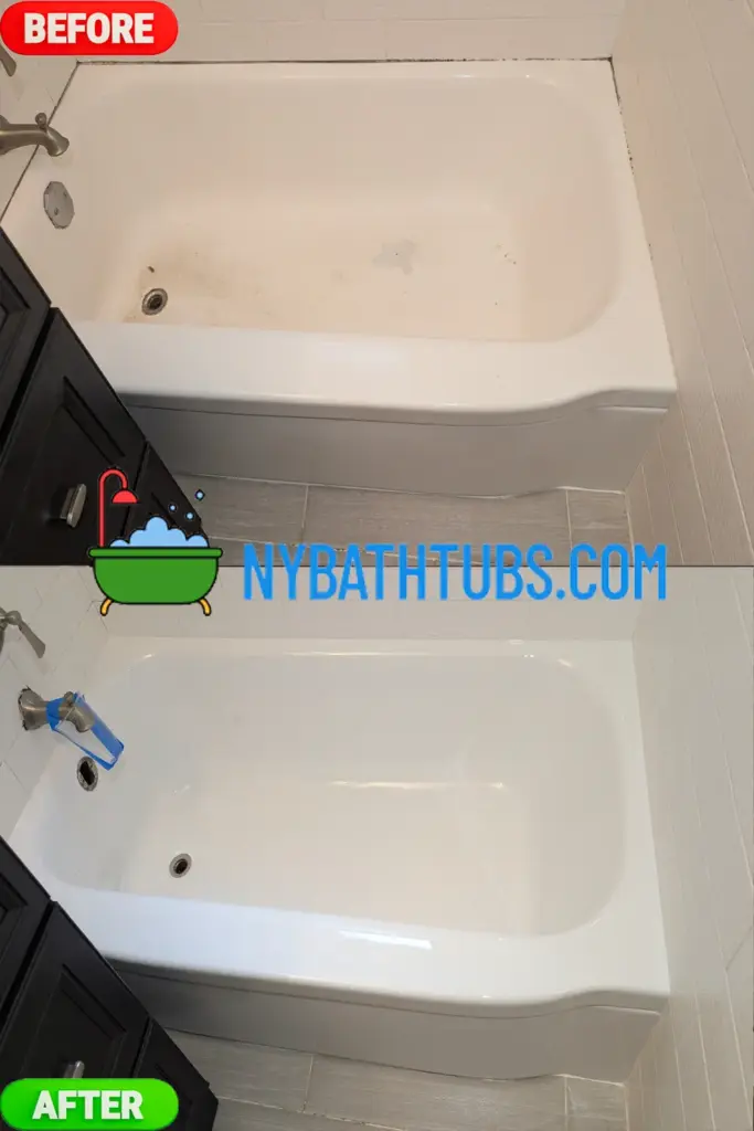 bathtub reglazing with acrylic coating